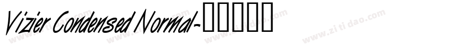 Vizier Condensed Normal字体转换